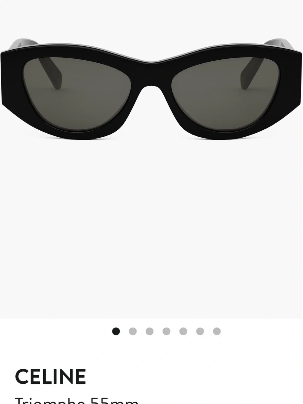 Celine Black Sunglasses with Gold Logo